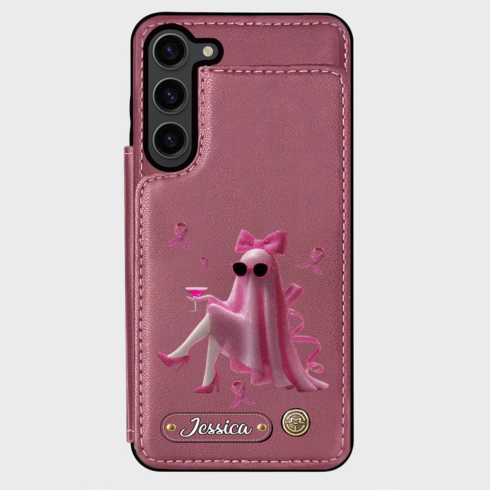 Pink Out - Personalized Breast Cancer Awareness Wallet Phone Case