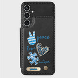 Autism Awareness - Personalized Autism Awareness Wallet Phone Case