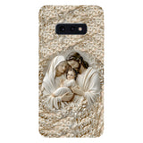La Sainte Famille - Coque de téléphone personnalisée avec impression chrétienne intégrale