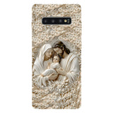 La Sainte Famille - Coque de téléphone personnalisée avec impression chrétienne intégrale