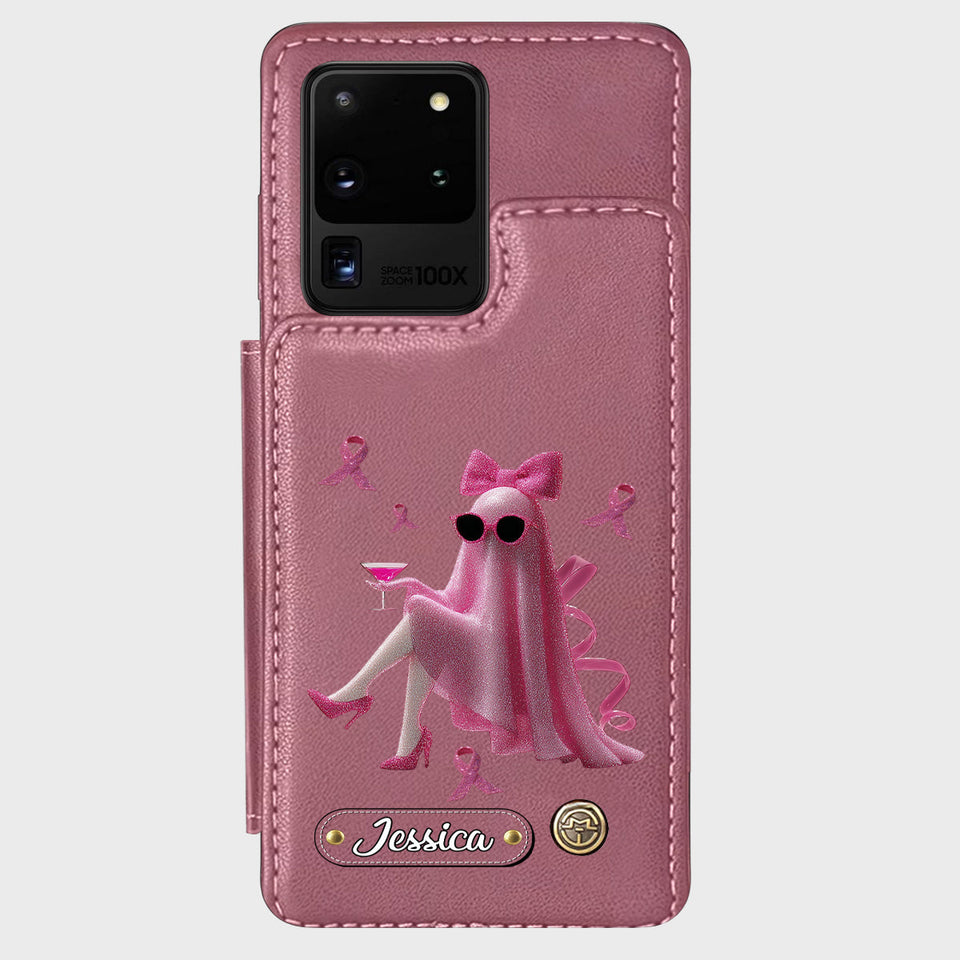 Pink Out - Personalized Breast Cancer Awareness Wallet Phone Case