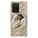 La Sainte Famille - Coque de téléphone personnalisée avec impression chrétienne intégrale