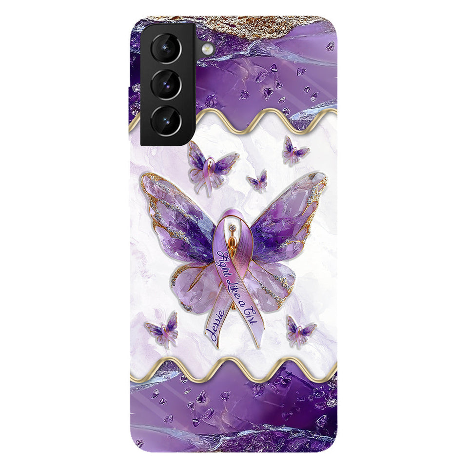 Fight Like a Girl - Personalized Lupus Awareness Full Print Phone Case