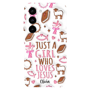 Just A Girl Who Loves Jesus - Personalized Christian Full Print Phone Case