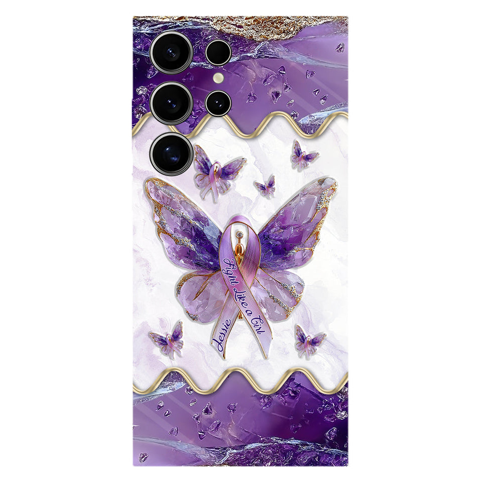 Fight Like a Girl - Personalized Lupus Awareness Full Print Phone Case