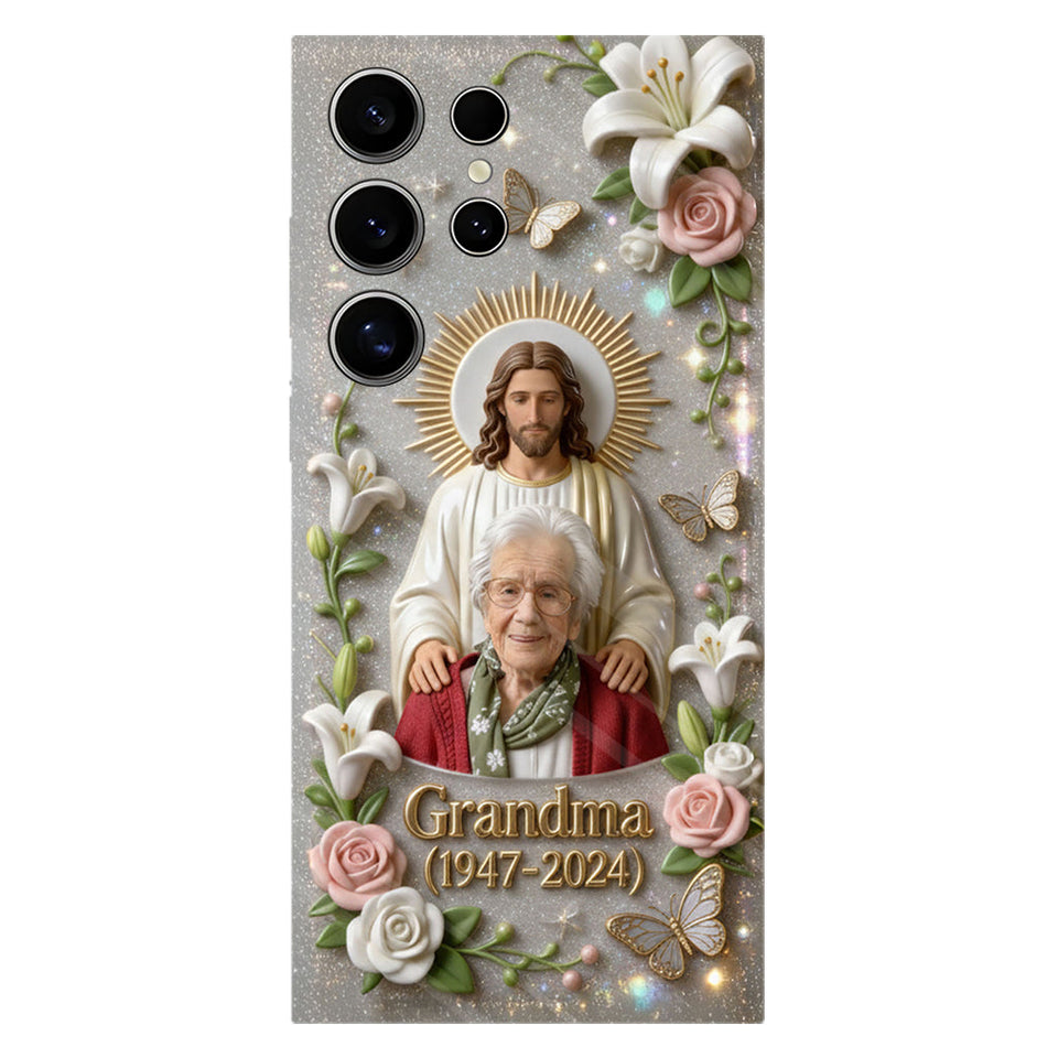 Memorial Gift for Lost of Loved One, Faith in God - Personalized Memorial Full Print Phone Case
