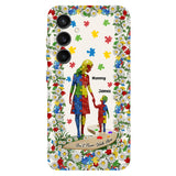 You'll Never Walk Alone - Personalized Autism Awareness Full Print Phone Case