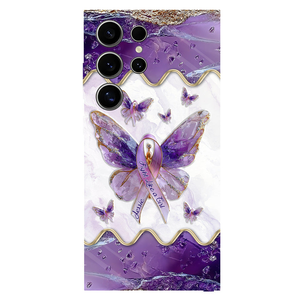 Fight Like a Girl - Personalized Lupus Awareness Full Print Phone Case