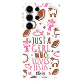 Just A Girl Who Loves Jesus - Personalized Christian Full Print Phone Case