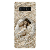 La Sainte Famille - Coque de téléphone personnalisée avec impression chrétienne intégrale