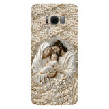 La Sainte Famille - Coque de téléphone personnalisée avec impression chrétienne intégrale