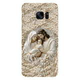 La Sainte Famille - Coque de téléphone personnalisée avec impression chrétienne intégrale