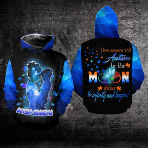 Autism Awareness Autism Grandma - Autism Awareness All Over T-shirt and Hoodie 0921
