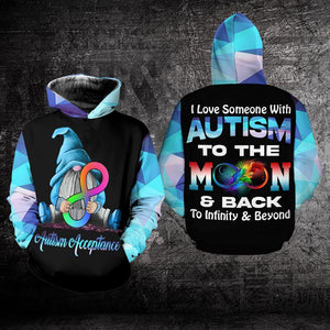 Autism Awareness : I Love Someone With Autism - Autism Awareness All Over T-shirt and Hoodie 0921