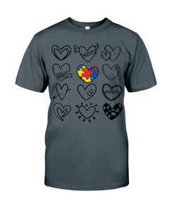 Accept Adapt Advocate - Autism Awareness T-shirt and Hoodie 0520