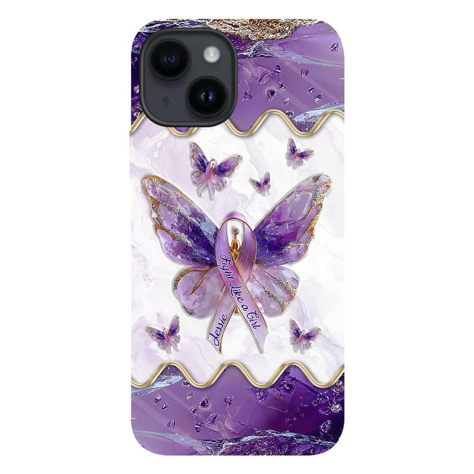 Fight Like a Girl - Personalized Lupus Awareness Full Print Phone Case