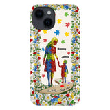 You'll Never Walk Alone - Personalized Autism Awareness Full Print Phone Case
