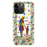You'll Never Walk Alone - Personalized Autism Awareness Full Print Phone Case