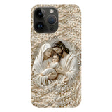 La Sainte Famille - Coque de téléphone personnalisée avec impression chrétienne intégrale