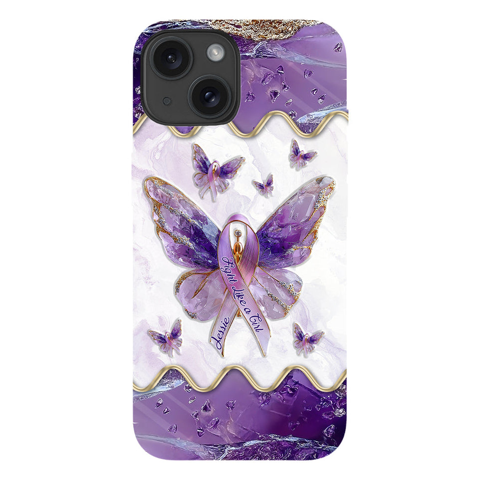 Fight Like a Girl - Personalized Lupus Awareness Full Print Phone Case