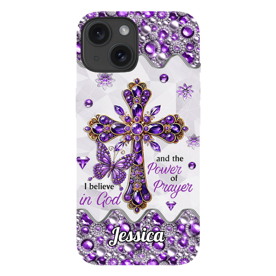 I Believe In God - Personalized Christian Full Print Phone Case