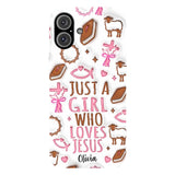 Just A Girl Who Loves Jesus - Personalized Christian Full Print Phone Case
