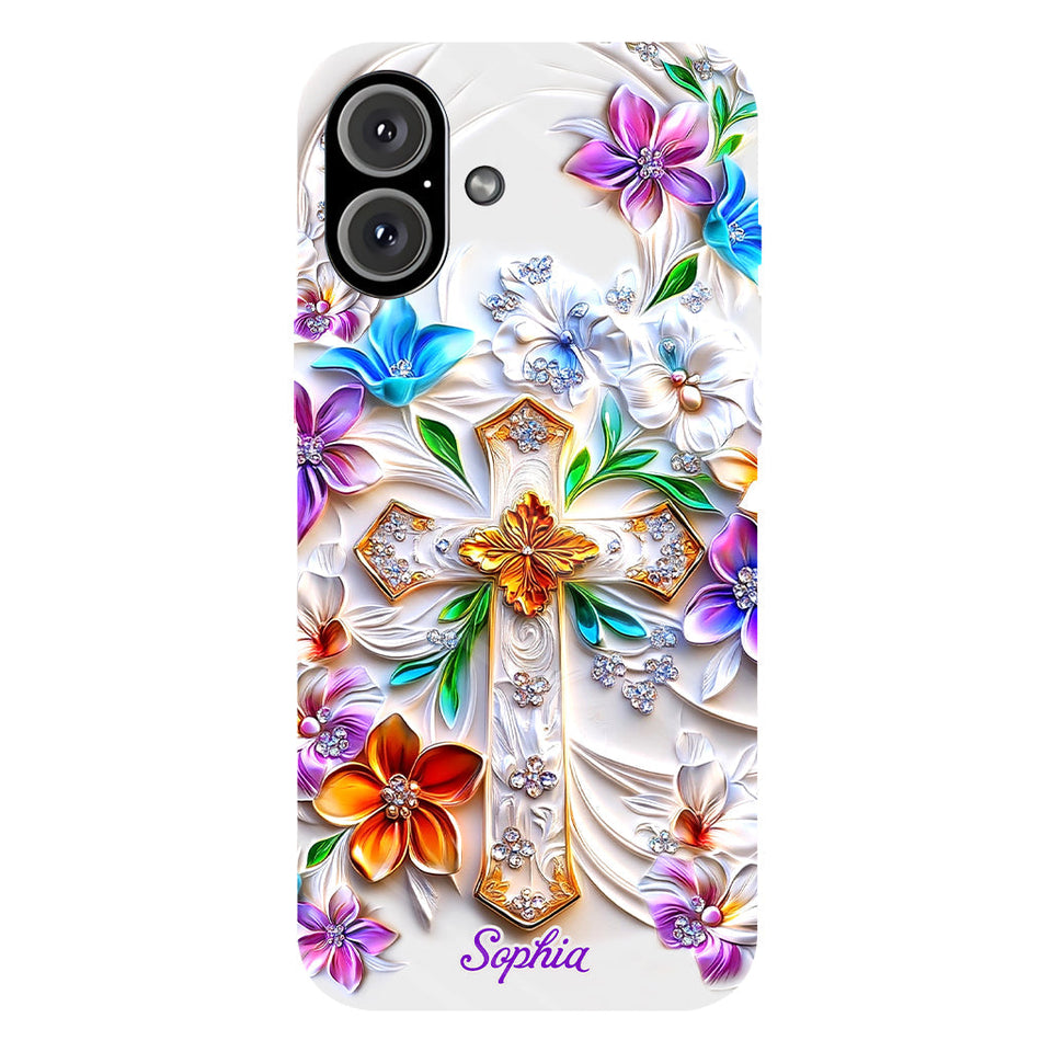 Croire - Coque de téléphone personnalisée avec impression chrétienne intégrale