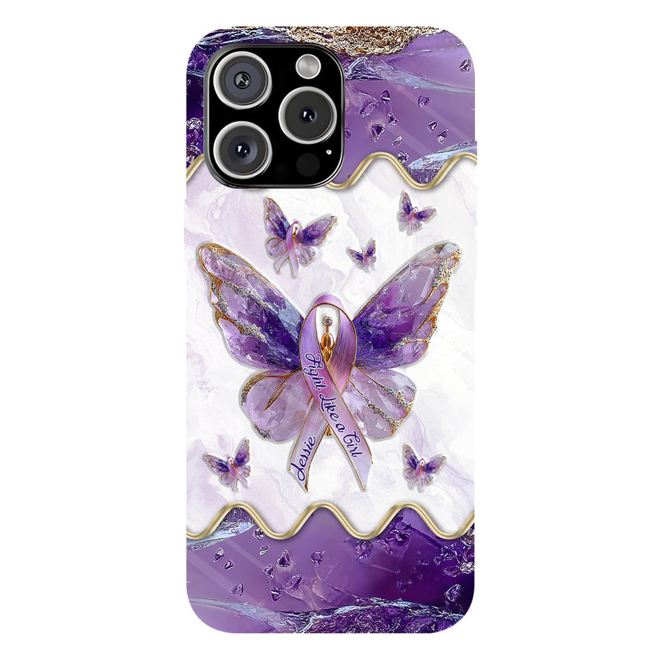 Fight Like a Girl - Personalized Lupus Awareness Full Print Phone Case