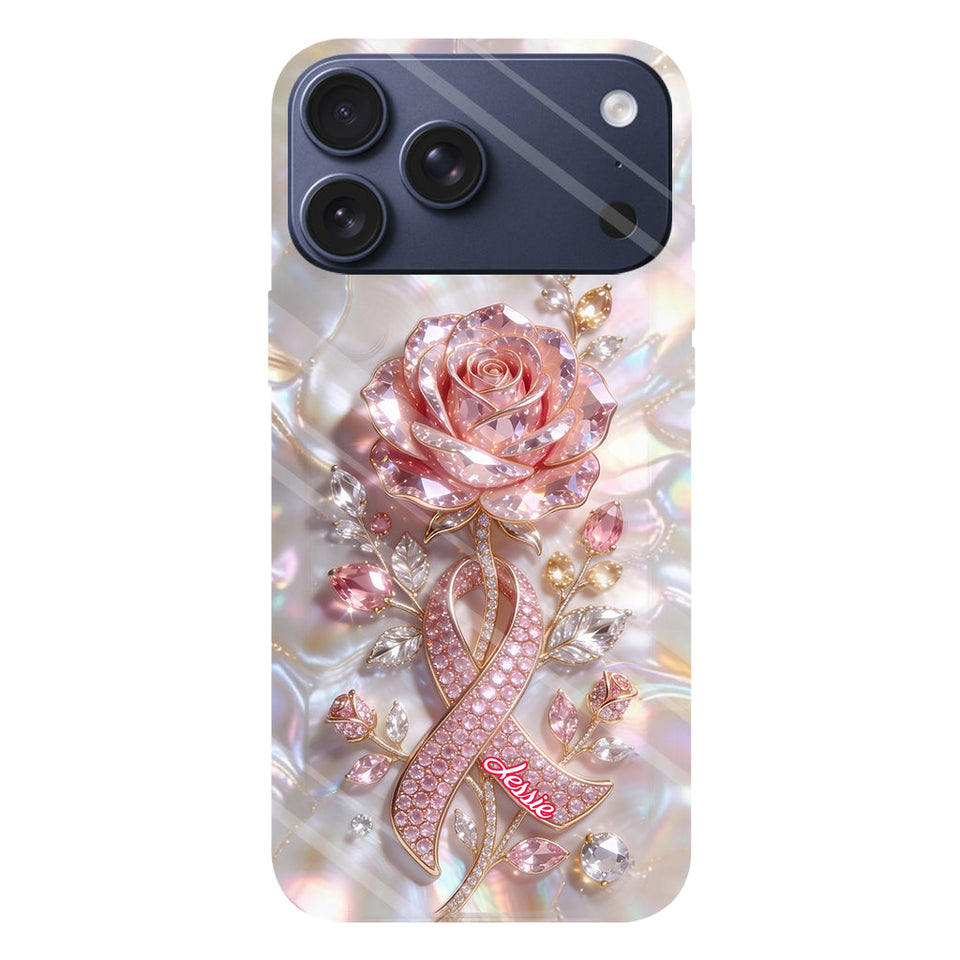 Faith Hope Love - Personalized Breast Cancer Awareness Full Print Phone Case